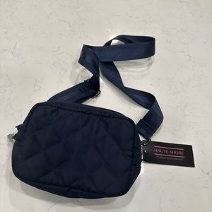 Haute Shore quilted crossbody bag  with adjustable strap